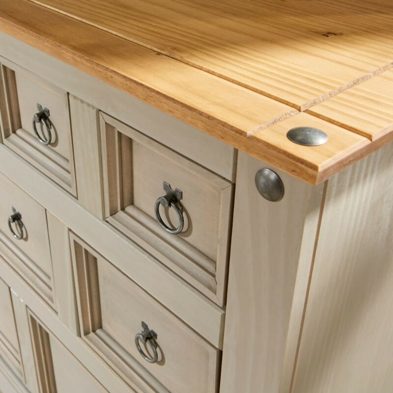 Corona Pine Grey Living Room Furniture by Lavishway | Coffee Tables-43020