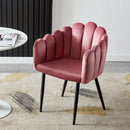 Soft Seat Velvet Studded Design Chair by Lavishway | Bedroom Chairs-41502