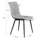 Modern & Upholstered Dining Chair Set of 4 by Lavishway | Dining Chairs-42903