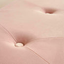 Velvet Pink Pouffe Seat Storage Bench by Lavishway | Benches & Storage Benches-38635