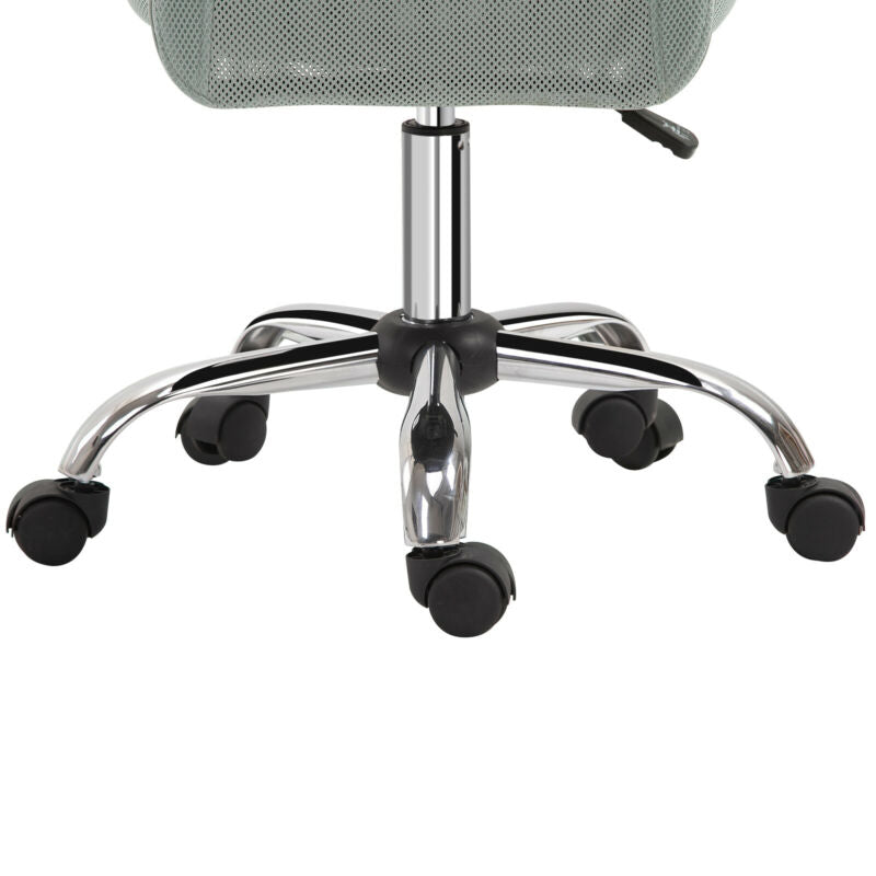 5-Wheeler Height Adjustable Chair in Grey by Lavishway | Mesh Chairs-42737