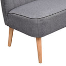 Modern Double Seat Sofa in Grey by Lavishway | Fabric Sofas-42626