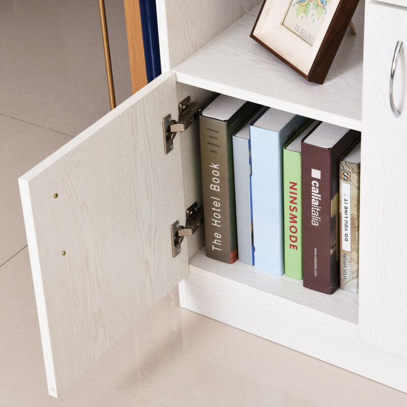 Freestanding Kitchen Cabinet in White by Lavishway | Display Cabinet-38489