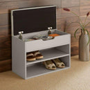 Shoe Storage Wooden Bench in Grey by Lavishway | Shoe Cabinets-38958