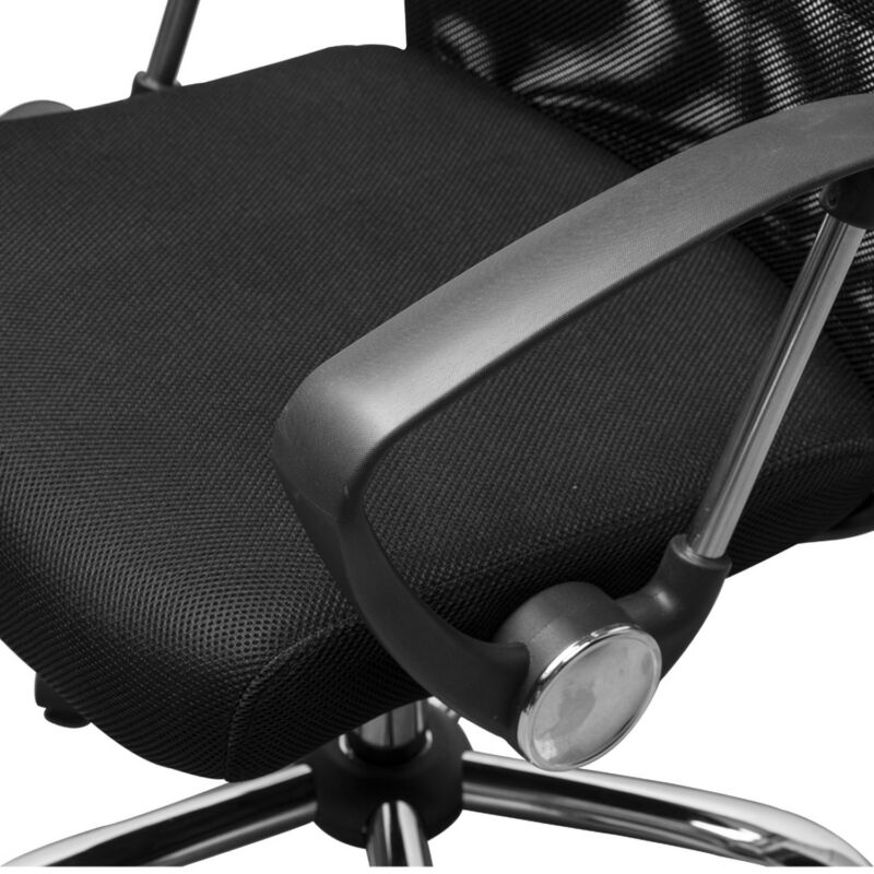 Executive Black High Back Office Chair by Lavishway | Mesh Chairs-42859