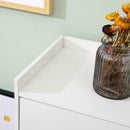 2 Door 1 Drawer White Shoe Storage Cabinet by Lavishway | Shoe Cabinets-43277