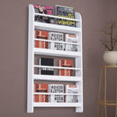 Wall-Mounted Bookshelf in White by Lavishway | Book Shelves and Cabinets-42506