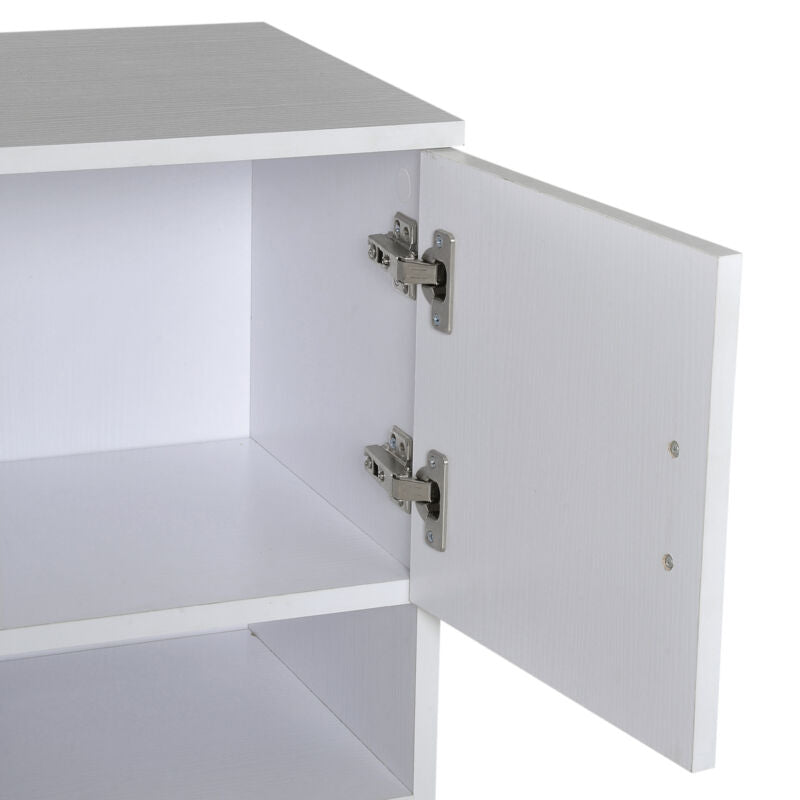 Wooden Storage Cupboard in White by Lavishway | Cupboards & Cabinets-42805