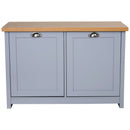 2 Door Oak Top Wooden Shoe Storage Cabinet by Lavishway | Shoe Cabinets-43565