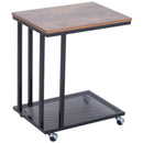 Mobile Brown & Black End Table by Lavishway | Side Tables-42591