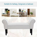 Padded Sofa White Bench Lounge by Lavishway | Benches & Storage Benches-44264