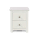 White Painted 2 Drawer Bedside Table by Lavishway | Bedside Tables-38777