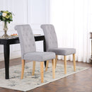 Deluxe Comfy Fabric Dining Chair Set of 2 by Lavishway | Dining Chairs-41533