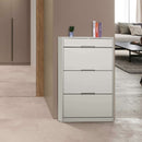 3 Tilting Doors Grey Shoe Storage Cupboard by Lavishway | Shoe Cabinets-38928