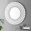 Classic Hallway Decorative Round Wall Mirror by Lavishway | Wall Mirrors-38880