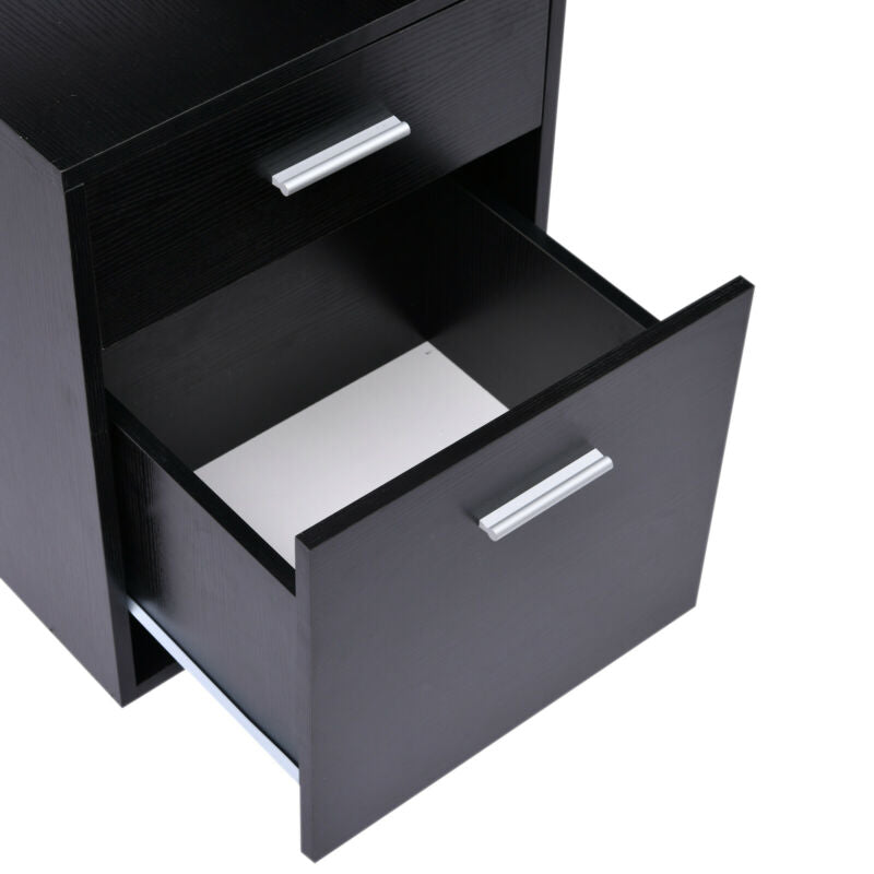 Multi Storage Black Office Desk Table by Lavishway | Desk Pedestals-44581