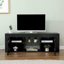 Black Gloss Front 2 Door 150cm Wide TV Unit by Lavishway | TV Units Cabinets-43071