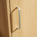 Oak Finish Single Door Narrow Wardrobe by Lavishway | Wardrobe-38726
