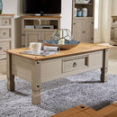 1 Drawer Coffee Table in Oak & Cream by Lavishway | Coffee Tables-38496