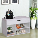 Wooden Shoe Storage Cabinet With Seating by Lavishway | Shoe Cabinets-42369