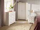 5 Drawers Solid Wood Chest in White by Lavishway | Chest Of Drawers-38845