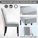 Tufted Fabric Dining Chair With Wooden Legs by Lavishway | Dining Chairs-43631