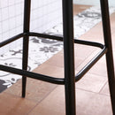 Orion Dark Grey Faux Leather Bar Stool by Lavishway | Bar Stools-39383