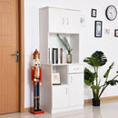 Freestanding Kitchen Cabinet in White by Lavishway | Display Cabinet-38486