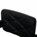 Modern Black Faux Leather Kitchen Bar Stool by Lavishway | Bar Stools-43795