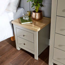 Oak Finish Bedroom Set in Grey by Lavishway | Chest Of Drawers-39448