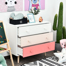 Colorful Pink Wooden 3 Drawers Baby Chest by Lavishway | Chest Of Drawers-42838