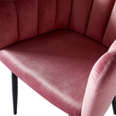 Soft Seat Velvet Studded Design Chair by Lavishway | Bedroom Chairs-41505