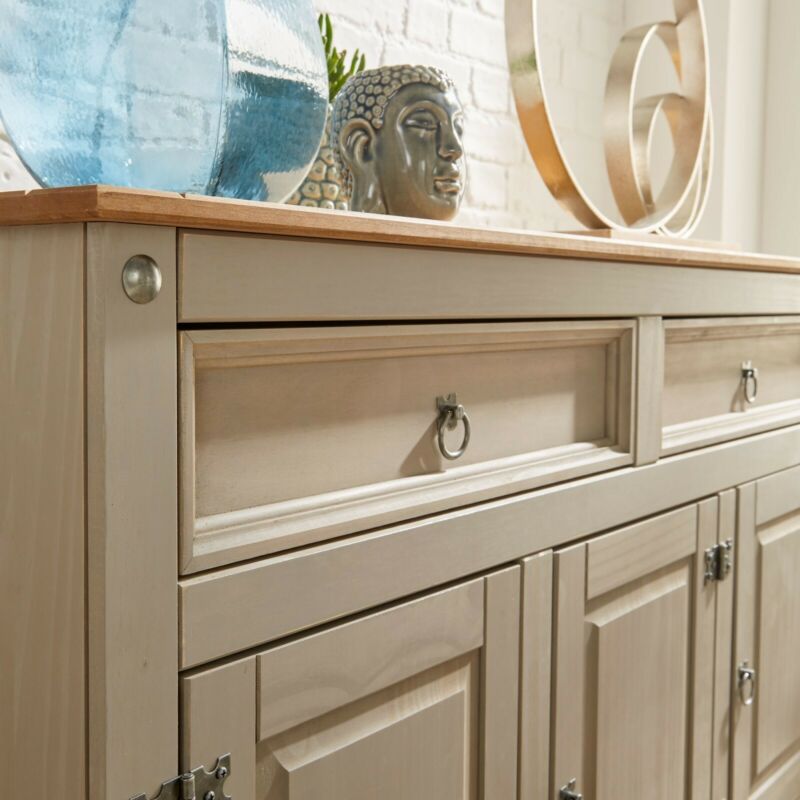 Corona Pine Grey Living Room Furniture by Lavishway | Coffee Tables-43016