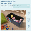 Kids Storage Foldable Bench in Blue by Lavishway | -38792