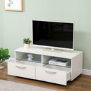 Gloss Front 100cm Wide TV Stand in White by Lavishway | TV Units Cabinets-43038