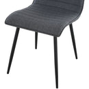 Modern Armless Dining Chair in Grey Set of 2 by Lavishway | Dining Chairs-42644