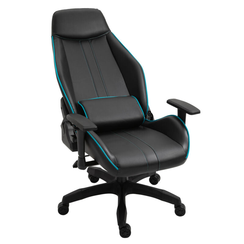 Black Office Recliner With Pillow Chair by Lavishway | Gaming Chairs-43663