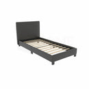 Modern Padded Headboard Faux Leather Bed by Lavishway | Leather/Faux Beds-41550