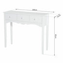 3 Drawer Dressing Console Table by Lavishway | Hallway Console Table-42828