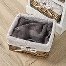 Wooden Basket Chest Storage Units by Lavishway | Hallway Cabinets-43355