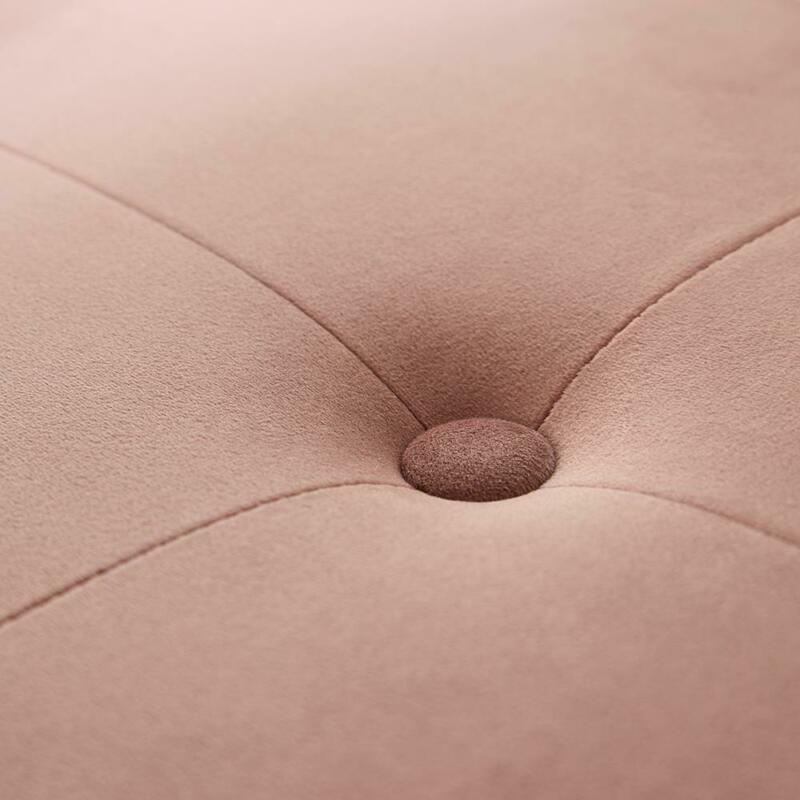 Buttoned Velvet Storage Bench - Pink by Lavishway | Benches & Storage Benches-43548