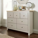 Oak Finish Bedroom Set in Grey by Lavishway | Chest Of Drawers-39459
