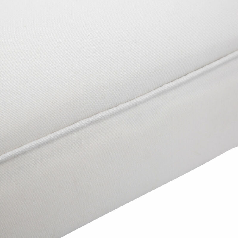 Padded Sofa White Bench Lounge by Lavishway | Benches & Storage Benches-44273