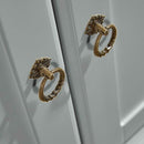 Sculpted Legs 2 Door 2 Drawers Grey Sideboard by Lavishway | Sideboards-43163