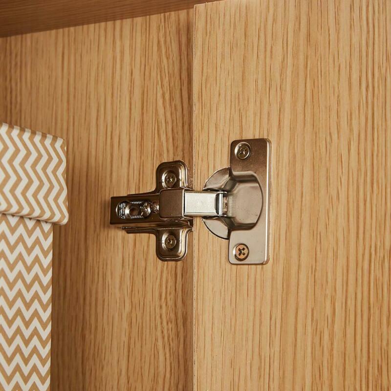 Oak Finish Single Door Narrow Wardrobe by Lavishway | Wardrobe-38727