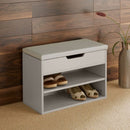 Shoe Storage Wooden Bench in Grey by Lavishway | Shoe Cabinets-38957