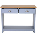 Retro Style 2 Drawer Console Table by Lavishway | Hallway Console Table-45033
