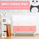 Colorful Pink Wooden 3 Drawers Baby Chest by Lavishway | Chest Of Drawers-42841