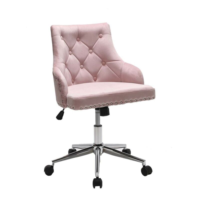 Adjustable Swivel Velvet Chair by Lavishway | Velvet Chairs-39284