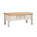 1 Drawer Coffee Table in Oak & Cream by Lavishway | Coffee Tables-38499